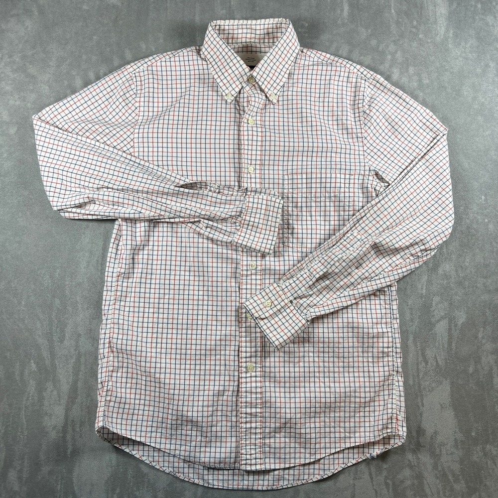 Jack Spade Bleecker Street Mens Medium Button Down Shirt Tattersall Check USA